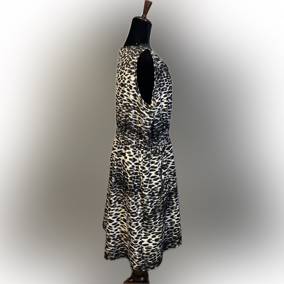 Speed Control Black and White Animal Print Cowl Neck Sleeveless Dress size 2X - Picture 3 of 12